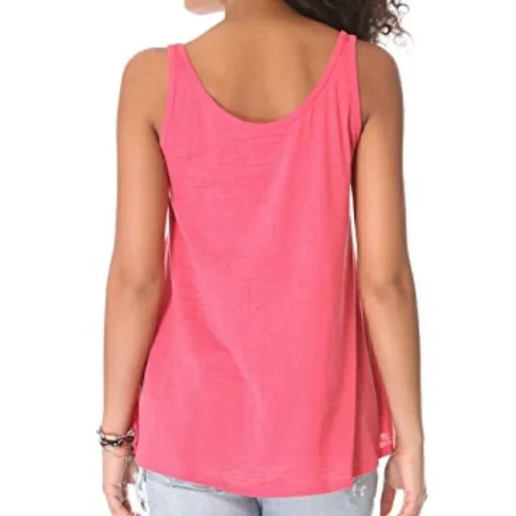 Nation LTD Jen‎ Menchaca Coral Pink Cotton Scoop Neck Tank Top Womens Medium - Picture 3 of 7